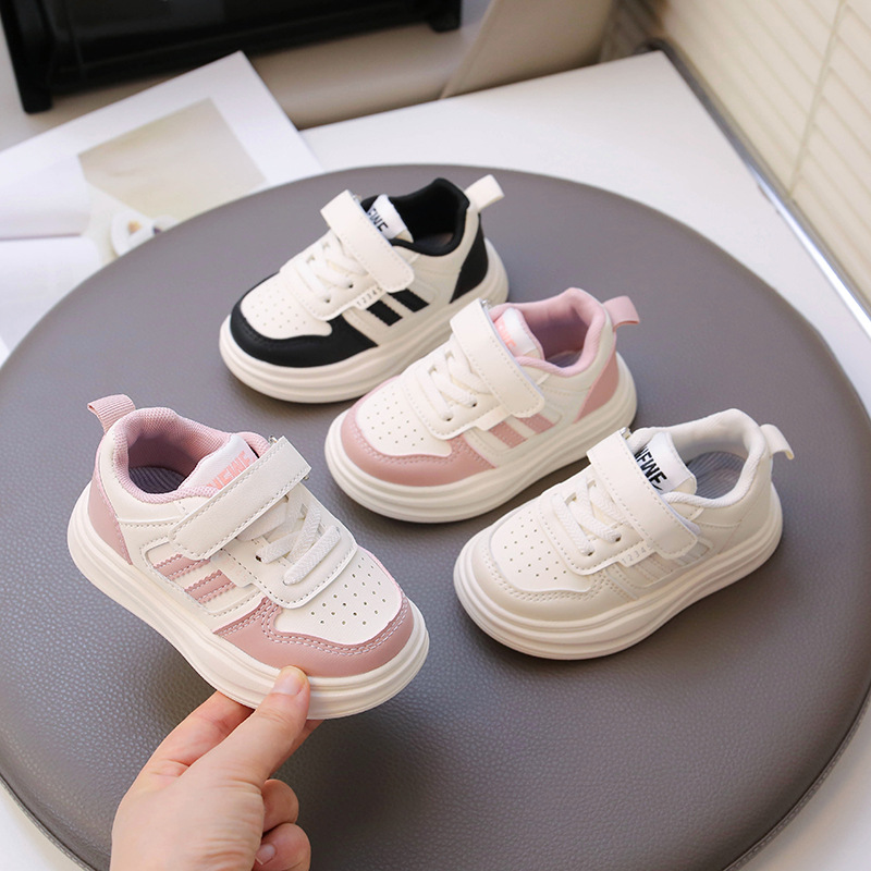 2025 New Sneakers, Boys' Shoes, Board Shoes, Spring Children's Casual, Lightweight Boys, Students, Trendy White Shoes
