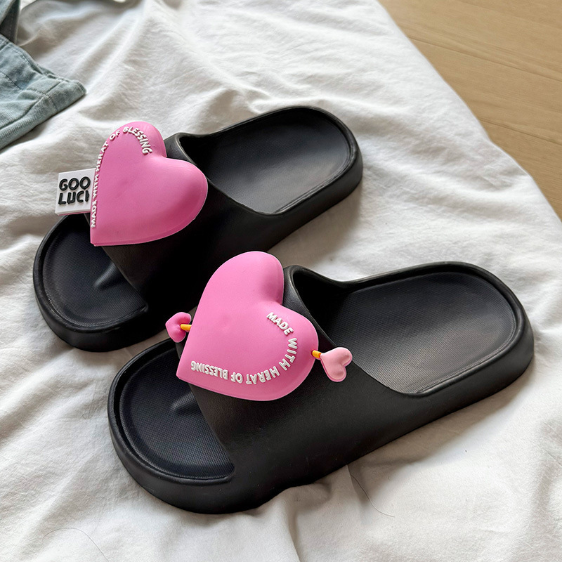 Love Slippers for Women, Summer Outer Wear, Slippers for Women, New Eva Slippers, Soft-Soled Home Sandals, Men's Sandals, Women's Sandals