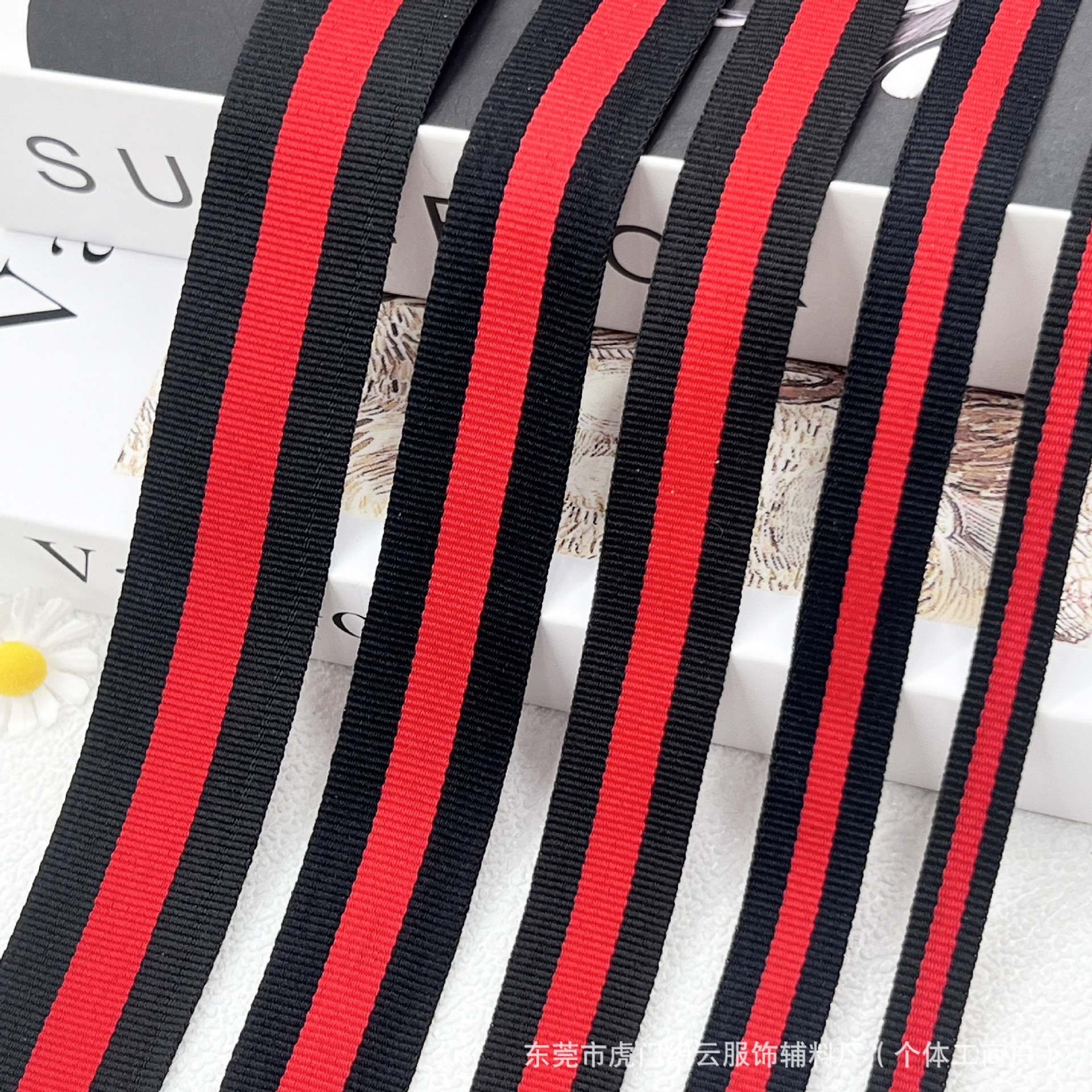 New in stock color stripe color jacquard webbing shoe cap thread cap tooth edge belt home textile bags clothing accessories