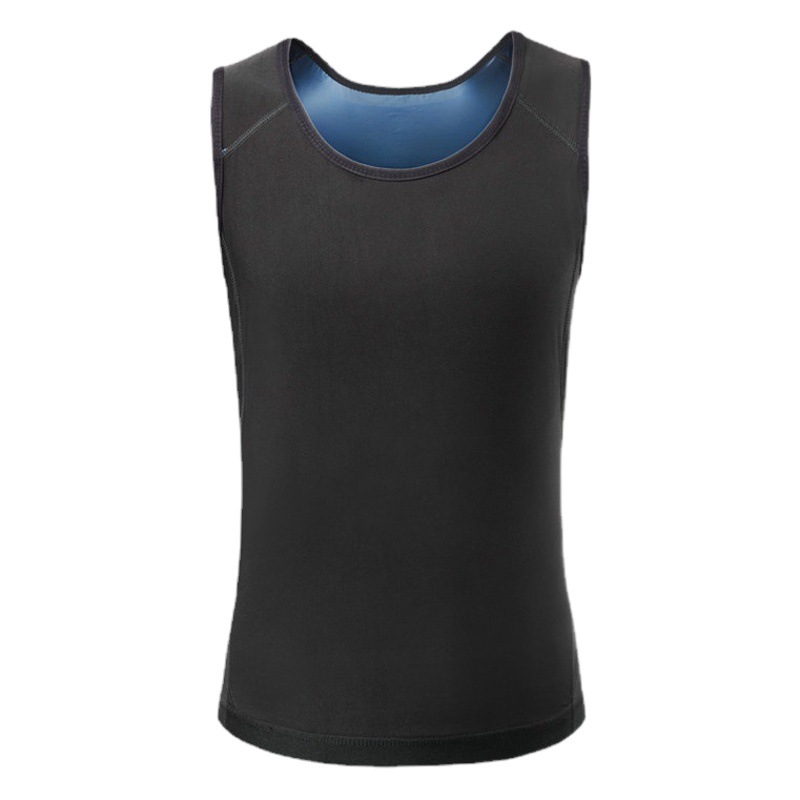 Sweaty Suit Amazon Men's Abdominal Fitness Vest Running Sports Sweaty Sauna Yoga European and American Body Shaper