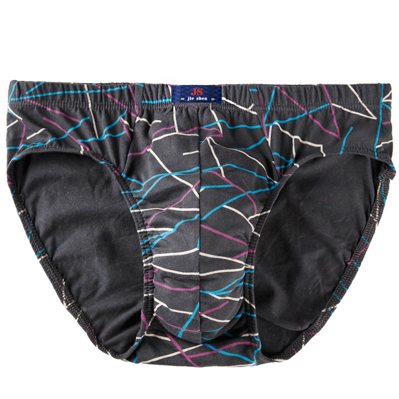 Picture of Factory wholesale middle-aged cotton underwear men's underwear breathable briefs large size fat guy waist underwear head