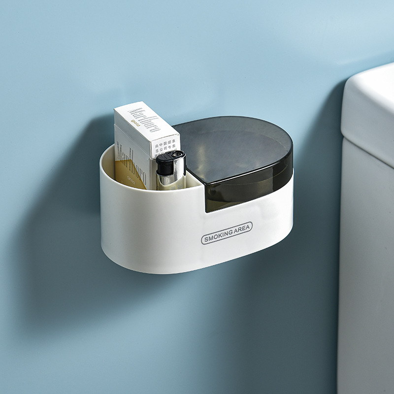 Picture of Pin Tu Ashtray Household Toilet Bathroom Collection Creative Trend Stainless Steel Hole-free Wall Ashtray