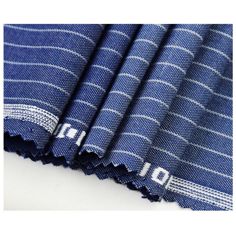 Picture of Cvc55/45 Yarn-Dyed Plain Weave Fabric 180Gsm T/C65/35 Stripesd Men's Long-Sleeved Shirt Fabric