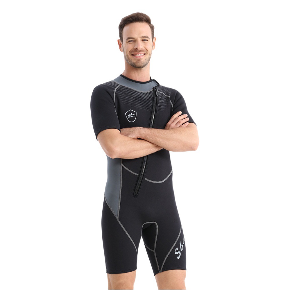 Shabbat New Diving Suit Men's 1.5MM Cold-proof Warm Jellyfish Suit Free Diving Surfsuit Equipment