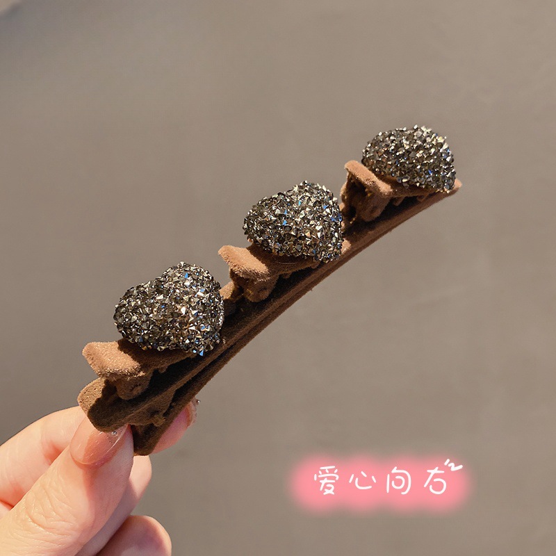 Picture of Flocking Hair Clip Women's Front Head Bangs Clip Side Clip Short Hair Transition Artifact Broken Hair Clip Duckbill Clip Headdress