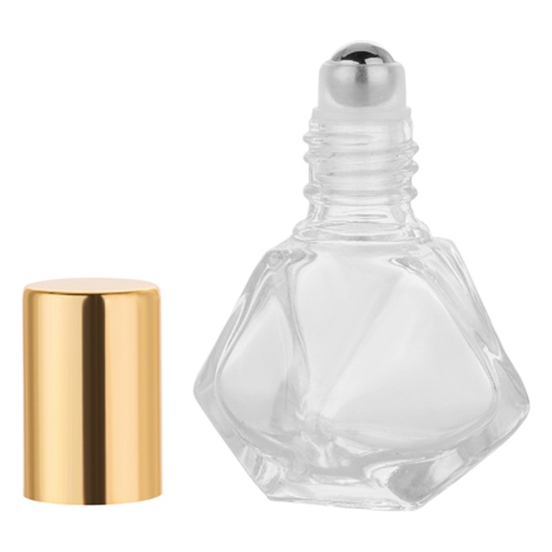 Picture of in stock 8ml Diamond Glass Roller Bead Bottle Perfume Walking Bead Oil Bottle Cosmetic Perfume Bottled