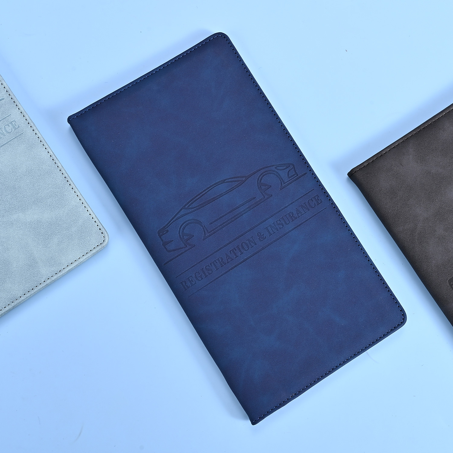 Picture of Cross-Border American Driver's License Leather Case Car Information Document Holder Amazon Best-Selling Passport Bag Custom Coin Card Holder