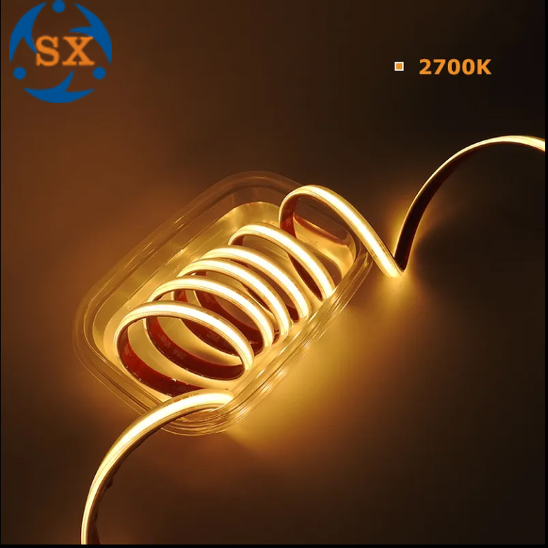 Ceiling wiring line lamp without main lighting COB high voltage 220V plastic LED strip drive-free flexible strip