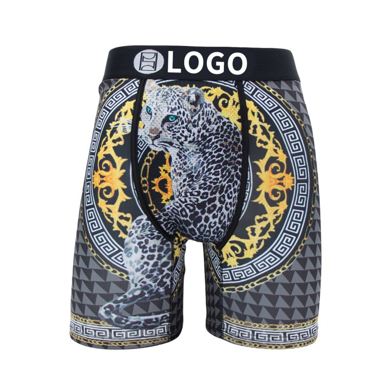 Picture of [Border-Border Hot Item] Psd Same Style Men's Personalized Printed Fitness Sports Extended Fashion New Boxer Briefs