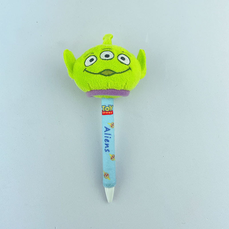 Picture of Toy Story Student Press Pen, Three-Eyed Dragon, Strawberry Bear Plush Pen, Office Writing Pen, Plush Creative Pen