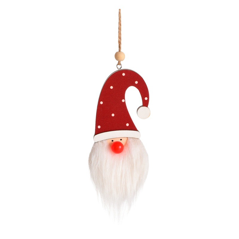 New Christmas decorations Forest old man with light pendant luminous Christmas tree small hanging party window layout