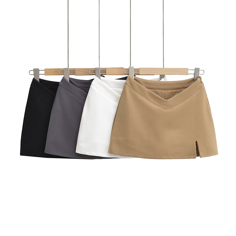 V waist sexy split tight sheath skirt pure wind tight anti-exposure skirt hot girl tight skirt
