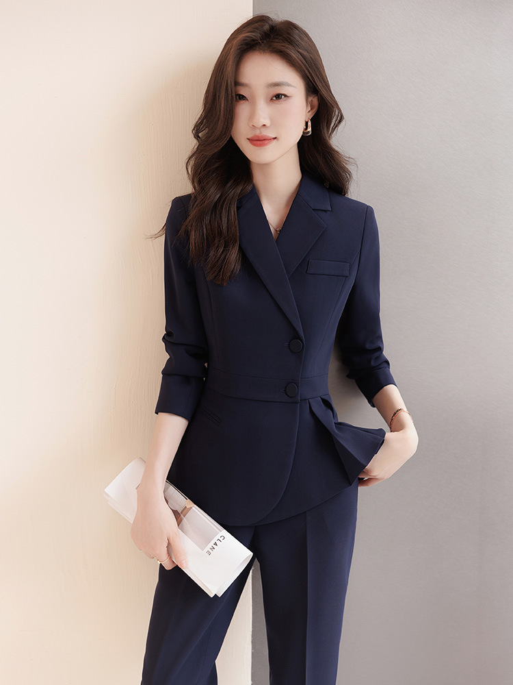 Picture of Suit suit women's cotton 2023 New elegant professional women's clothing hotel catering manager workwear front desk work clothes
