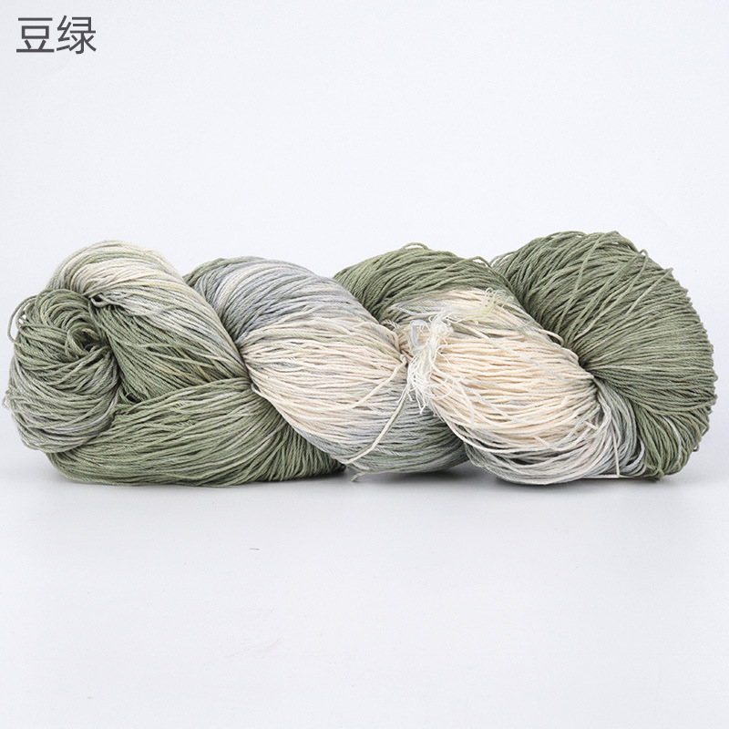 Picture of Cross-border hot-selling segment dyed Tencel flax thread handmade diy color halo fashion yarn wool group wholesale
