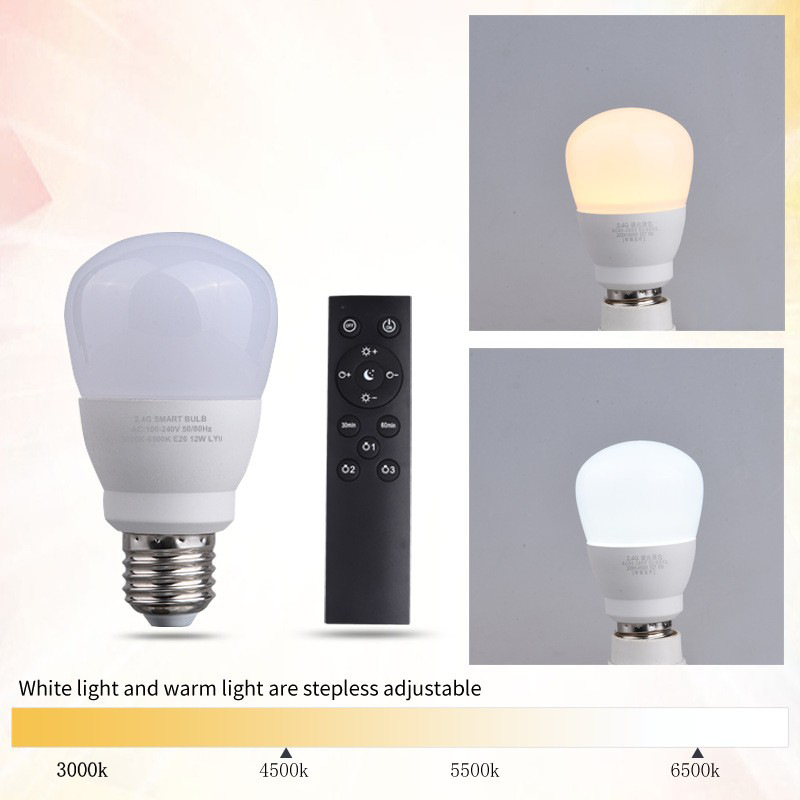 Picture of Cross-border remote control indoor 110Ve27e26 screw stepless dimming color super bright household led bulb