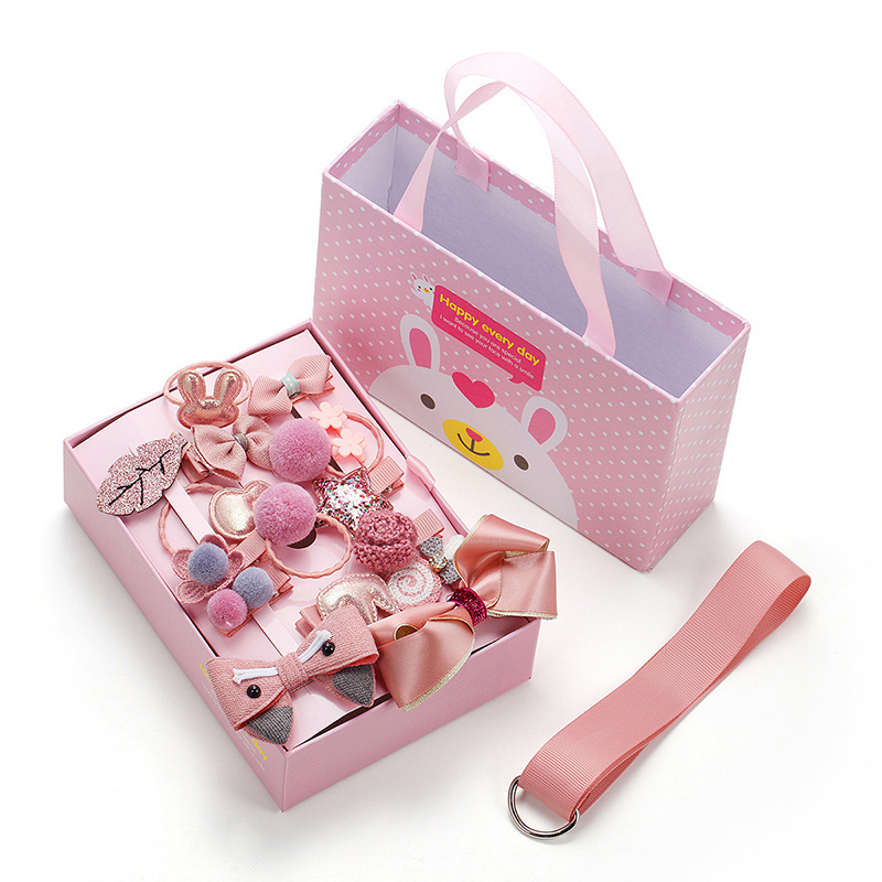 Picture of Korean Style Hair Accessories, Kidsren's Hairpins, 18-Piece Set, Girls' Hair Accessories, Baby Cute Hairbands, Girls' Hairpins, Baby Headbands