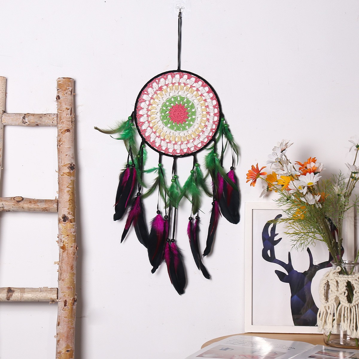 Picture of Devil's Eye dream catcher holiday gift home decoration wall hanging bedroom bedside wall decoration pendant dream catcher