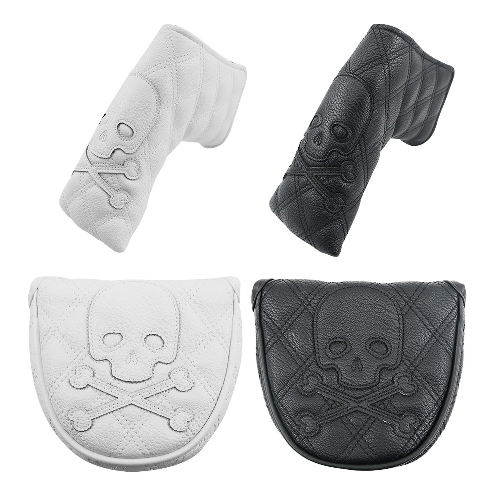 Picture of Manufacturers new golf pole cover wooden pole cover head cover hat cover skull push pole cover sports outdoor protective hat cover