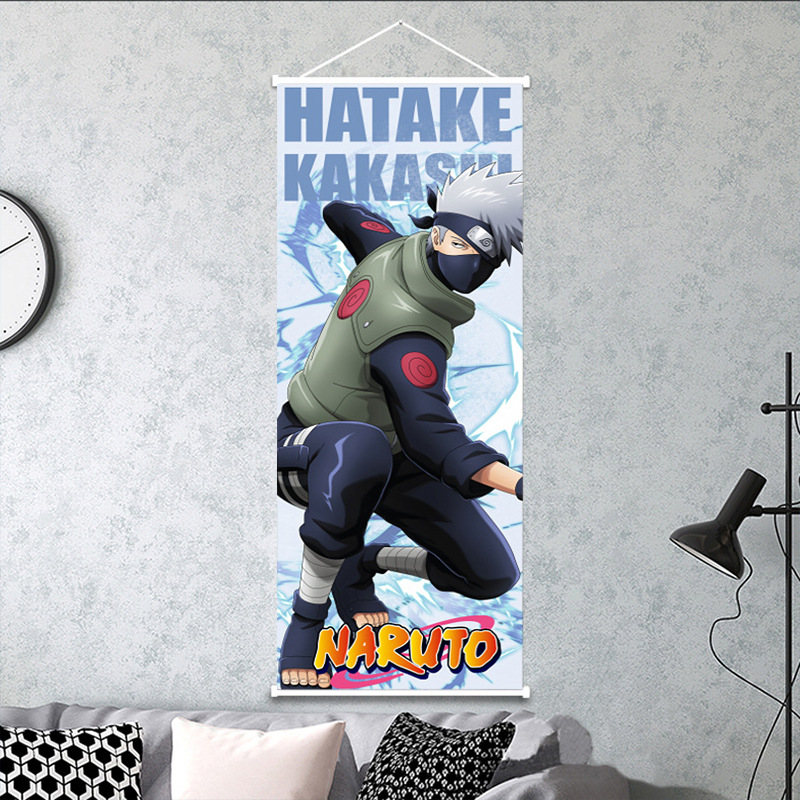 Picture of HY hanging painting cartoon character peach skin velvet scroll cloth painting secondary yuan student gift Wall decorative painting