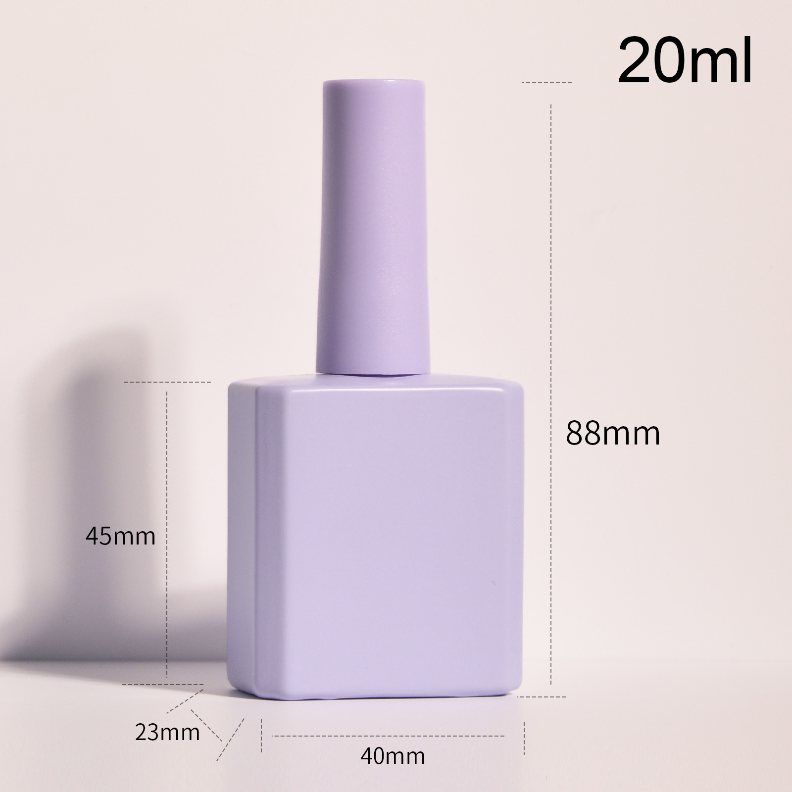 Picture of Source factory explosions in stock 10ml/15ml/20ml solid color nail polish bottle nail polish plastic bottle glass bottle with brush