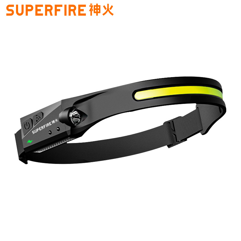 Shenhuo Wholesale Rechargeable Strong Light Sensor Headlight Led Outdoor Lighting Floodlight Spotlight Dual Light Source Strong Light Headlight