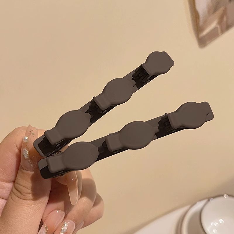 Picture of Flocking Hair Clip Women's Front Head Bangs Clip Side Clip Short Hair Transition Artifact Broken Hair Clip Duckbill Clip Headdress