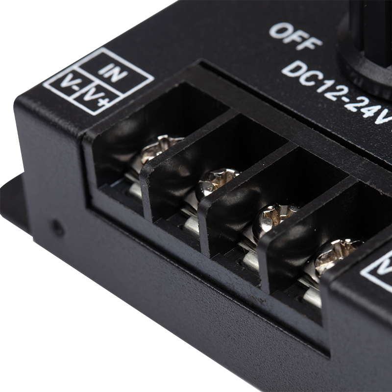 Picture of led soft and hard light bar iron shell dimmer monochrome light with controller manual knob switch 12V24V30A