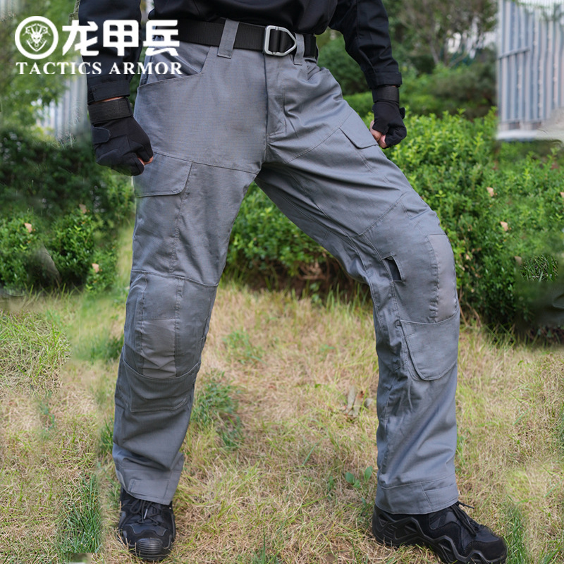 Picture of Dragon Armor Assault Tactical Pants Long Straight Camouflage Pants Men's Training Pants Water-Repellent Work Pants Hiking Pants
