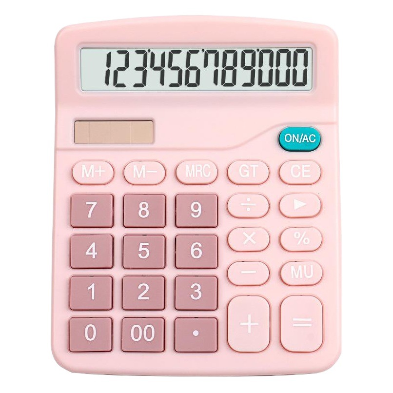 Solar Calculator Student Accounting Cute Macaron Large Female Fashion Creative Exam with University Science