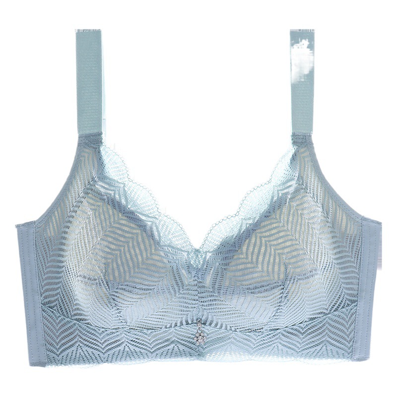 Underwear for Women, Thin, Large Breasts, Small Bra, No Rims, Full Cup, Ultra-Thin, Large Size, Push-Up, Anti-Sagging, Fat mm Breast Reduction