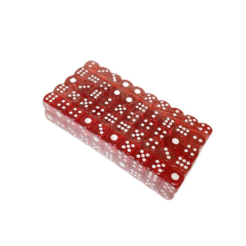Picture of Dice fillet sieve crystal transparent dice points dice nightclub bar KTV entertainment supplies