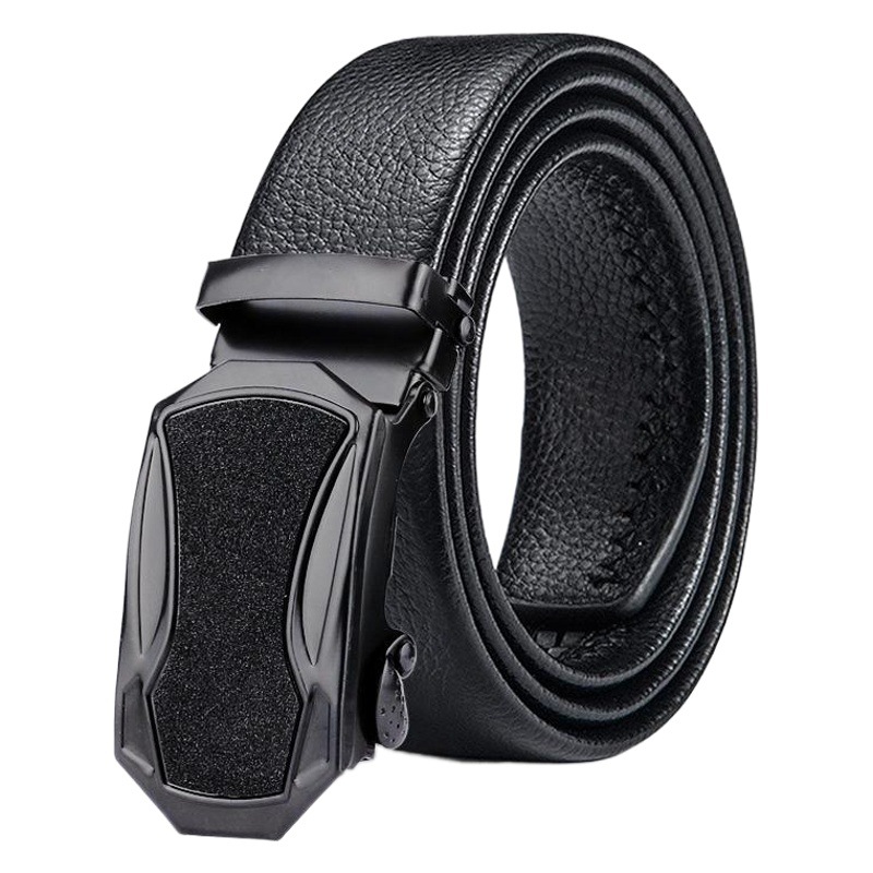Shake the sound net red stars explosion belt men's automatic buckle belt men's version double wrapping wear-resistant belt manufacturers