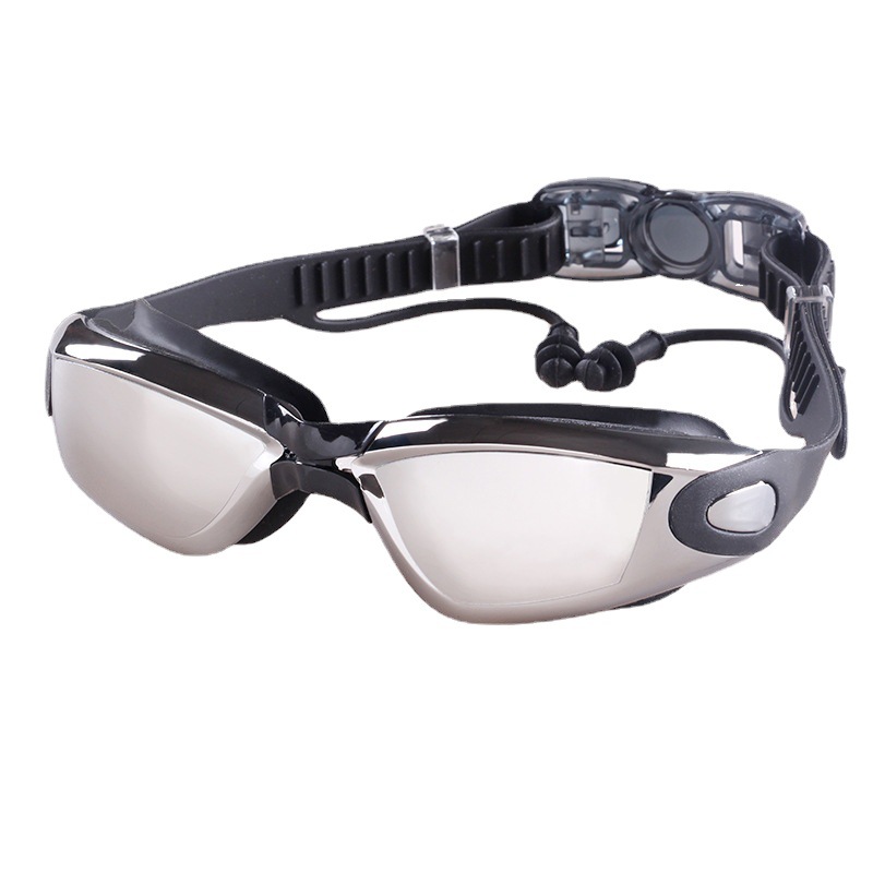Picture of Swimming Goggles Waterproof Adult Anti-Fog Electroplated Swimming Goggles with Prescription Myopia Swimming Goggles Factory Wholesale Swimming Equipment