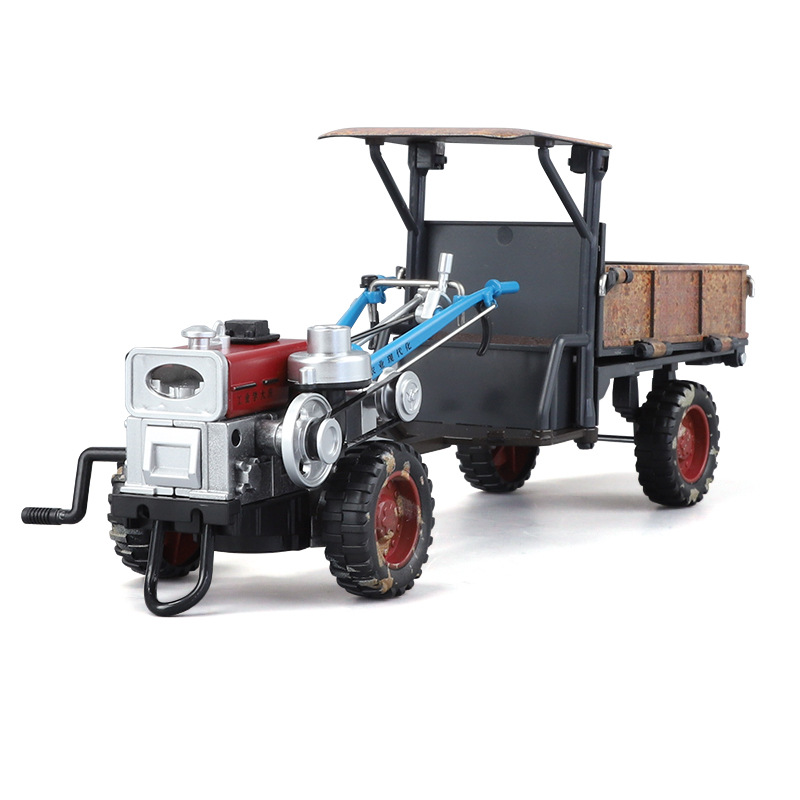 Picture of Simulation 1:24 Retro Tractor Spray Edition Alloy Model Classic distressed children's toy car with sound effect