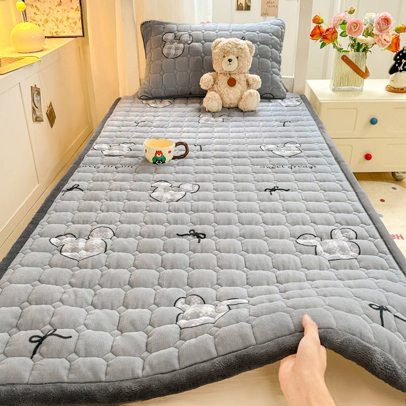 Picture of New thick milk velvet mattress student dormitory single mattress cotton bed mattress tatami warm cushion wholesale