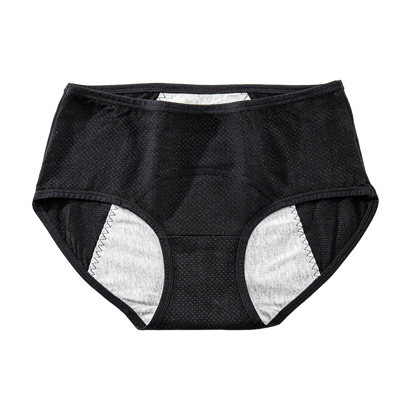 Picture of Women's Menstrual Pants, Aunt Pants, Mid-Waist Pure Cotton Crotch Triangle Menstrual Pants, Leak-Proof Large Size Underwear, Women's Menstrual Sanitary Pants