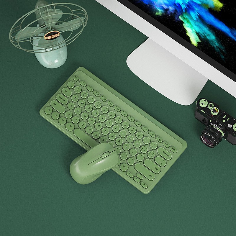 Picture of BOW external wireless keyboard and mouse suit laptop desktop computer general office home mute USB cross-border exclusive