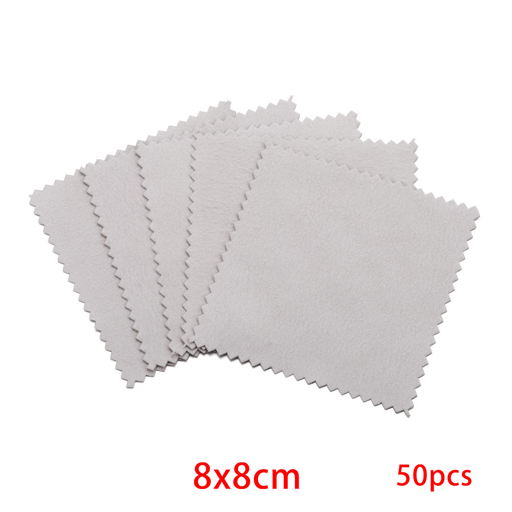Picture of Jewelry Maintenance Square Marble Pattern Silver Wipe Double-sided Mirror Wipe Cloth Silver Gauze Suede Bright Silver Cloth