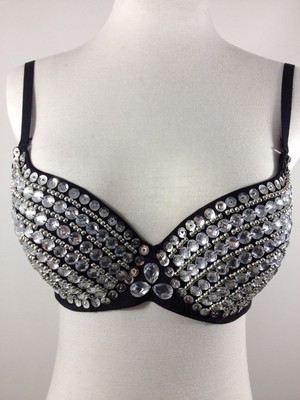 Picture of A variety of nightclub sexy sequined colored diamond rivet rhinestone bra shorts pole dance bar DS watch performance bra