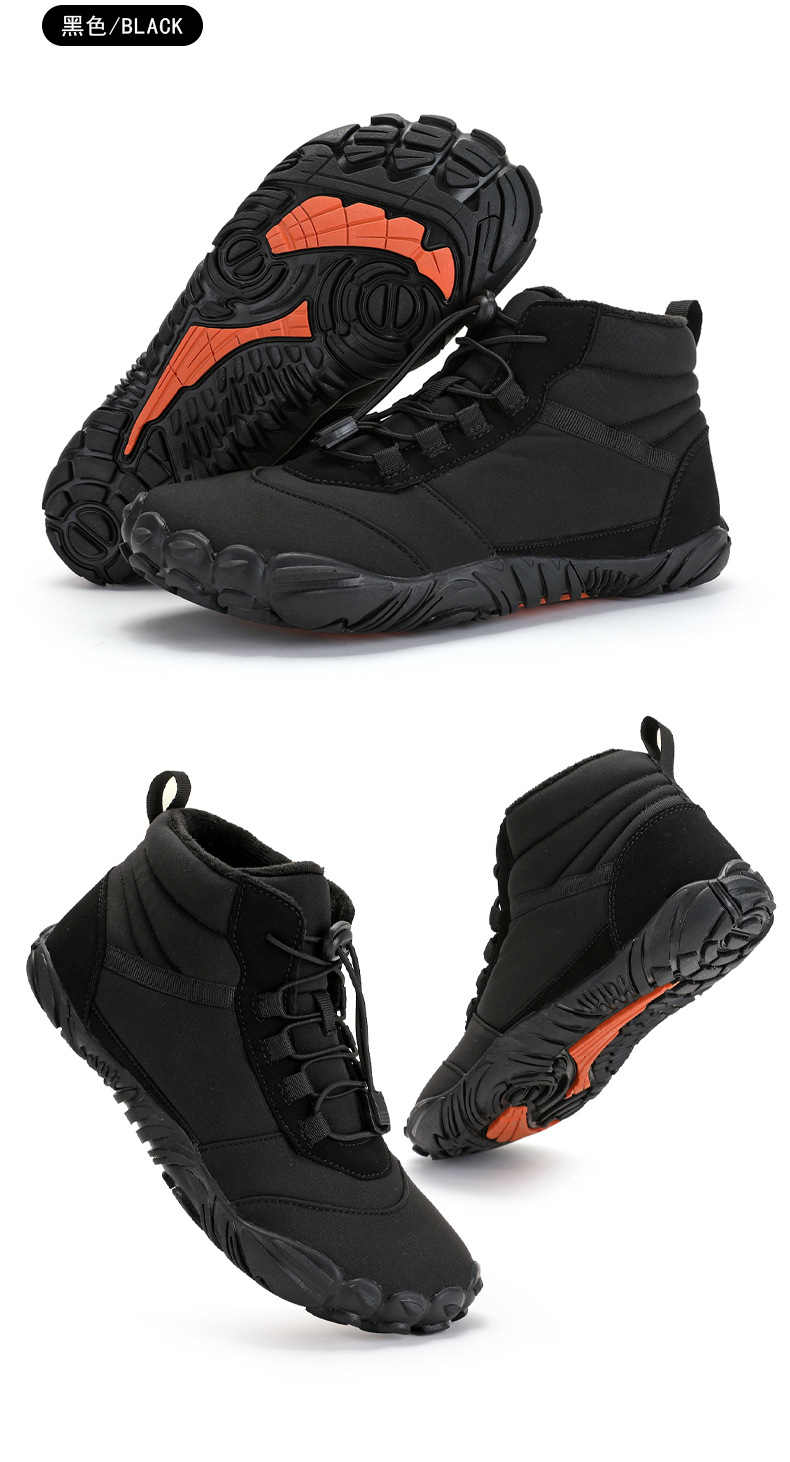 Picture of High-top snow boots cross-border new outdoor hiking camping hiking shoes ski non-slip fleece warm plush cotton shoes