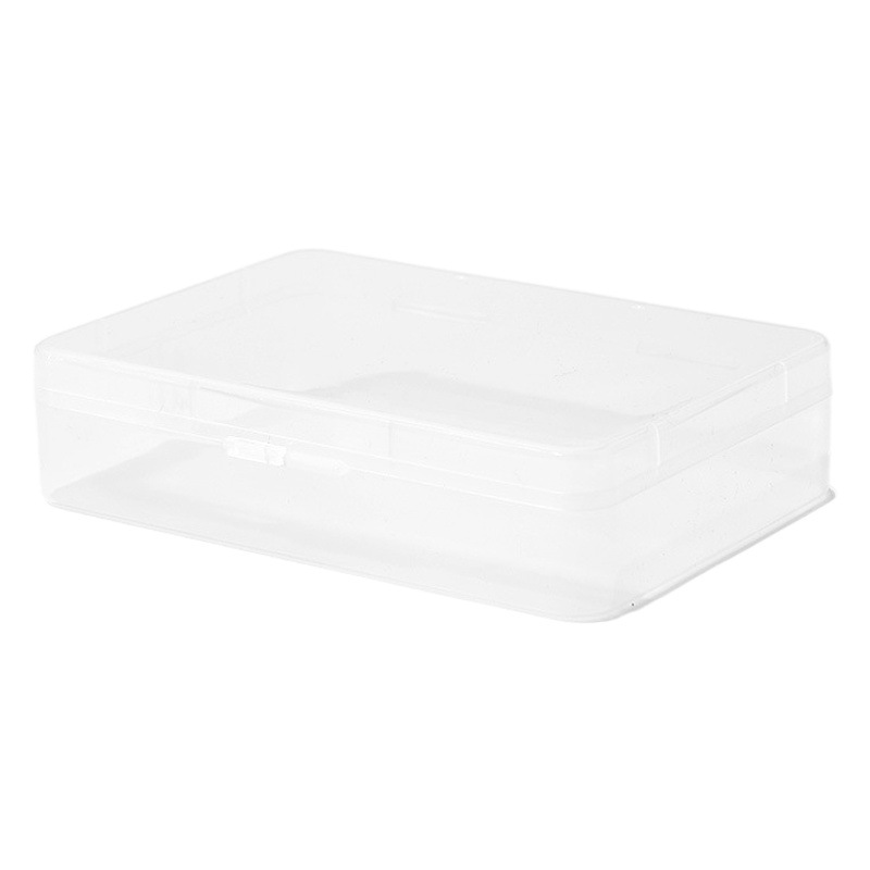 Plastic Box rectangular frosted cotton storage box transparent PP material plastic packaging box factory wholesale