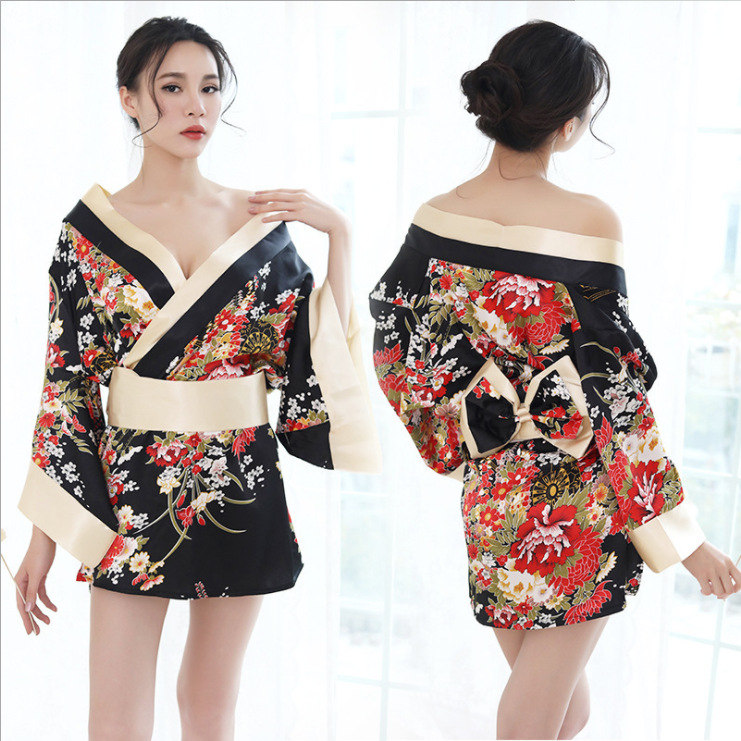 New Style Sexy Underwear Women's Japanese Kimono Game Sexy Uniform Temptation Suit Sexy Kimono