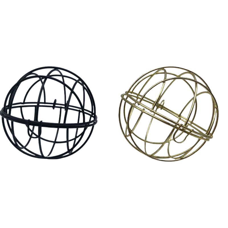 Golden Hollow Birdcage Ball Candy Box Wrought Iron Candy Box Metal Iron Box Gift Box Outdoor Birdcage Feeding Device