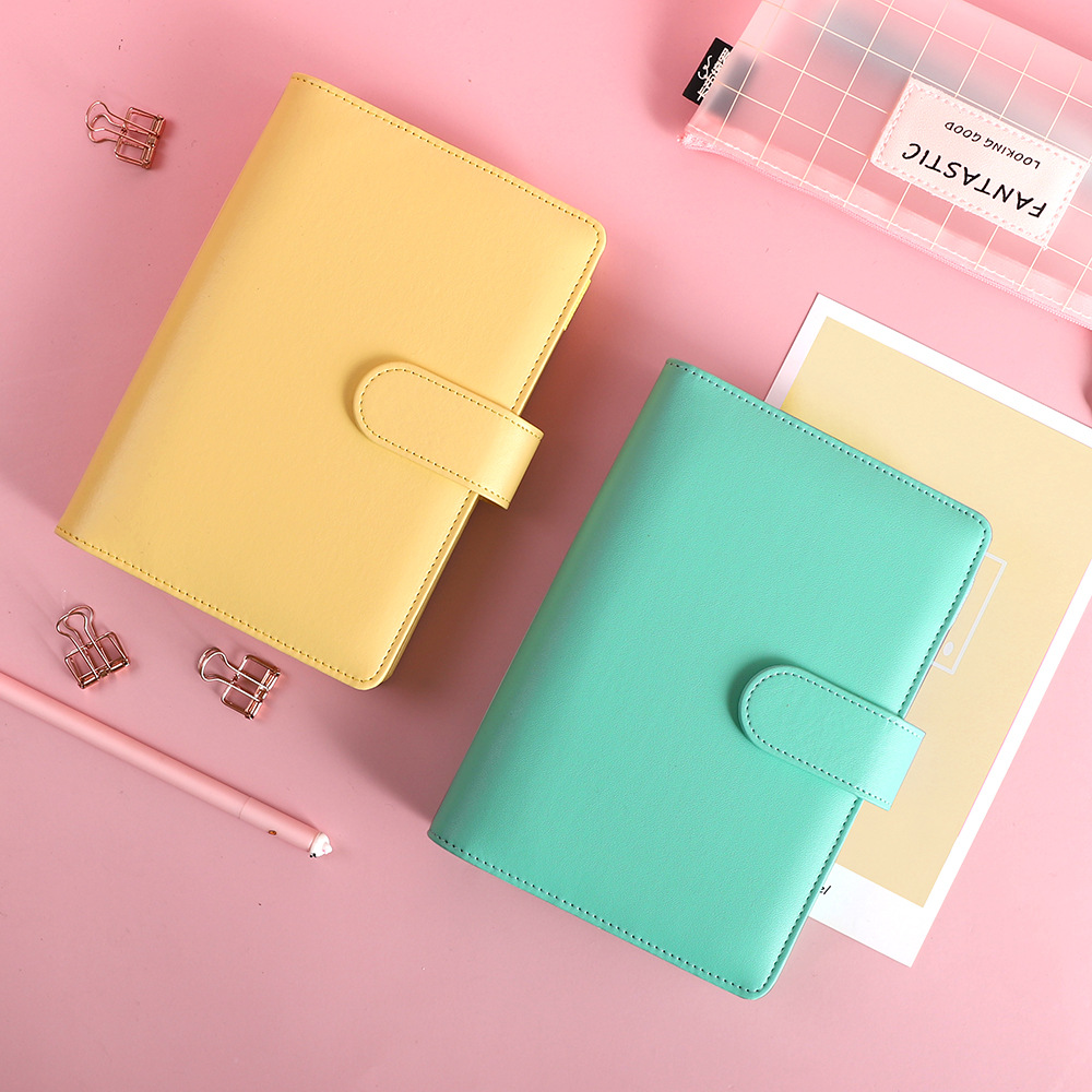 Picture of South Korea Creative Hand Book Macaron Notepad Loose-leaf Small Fresh Notebook Hand Book A5A6
