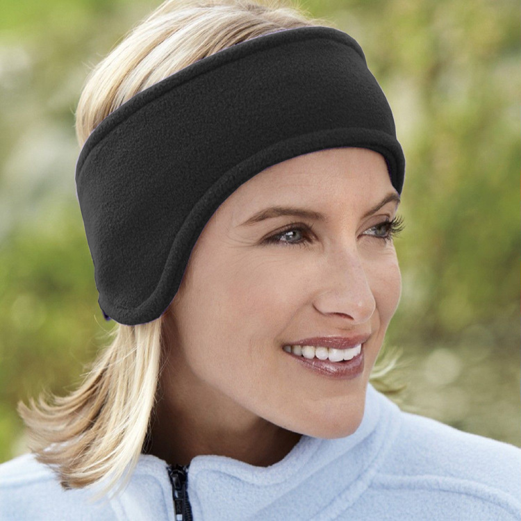 Picture of Supply polar fleece material double embroidered headband ear protection headband warm headband Ebay/AliExpress explosions