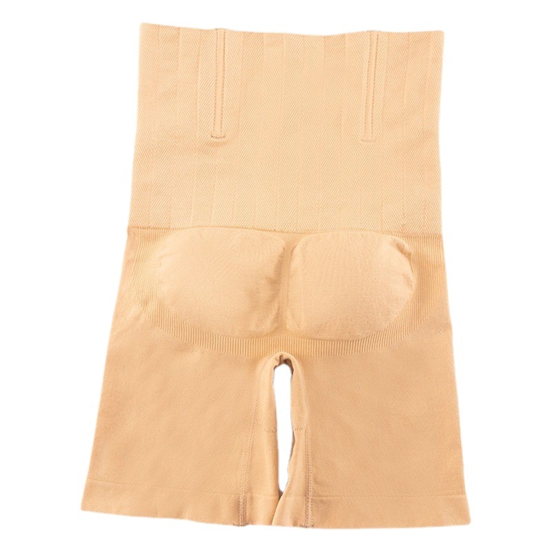 Belly underwear women's high waist postpartum hip body shaping pants cross-border hip restraint flat leg safety pants wholesale