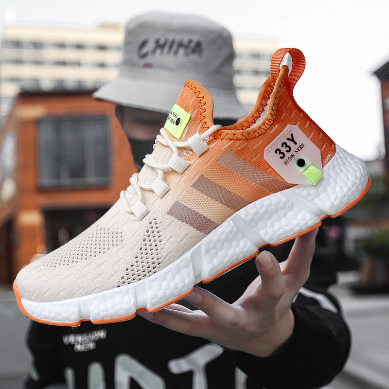 Picture of High-End Men's Shoes with a Popcorn Sole That Feels Like Stepping on Poop, Exported to Europe and America, with Cut Labels, Men's Sports and Leisure Running Shoes