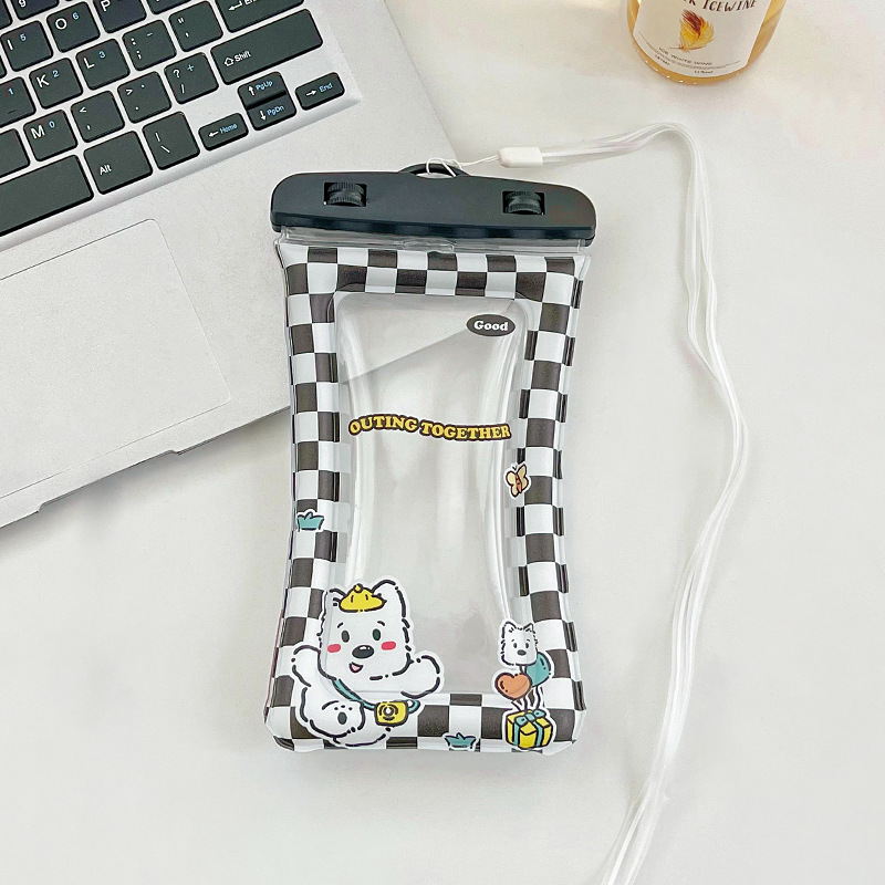 Picture of Lovable Kabibala Mobile Phone Waterproof Bag Cartoon Airbag Floating Touchscreen Protective Cover Swimming Mobile Phone Bag