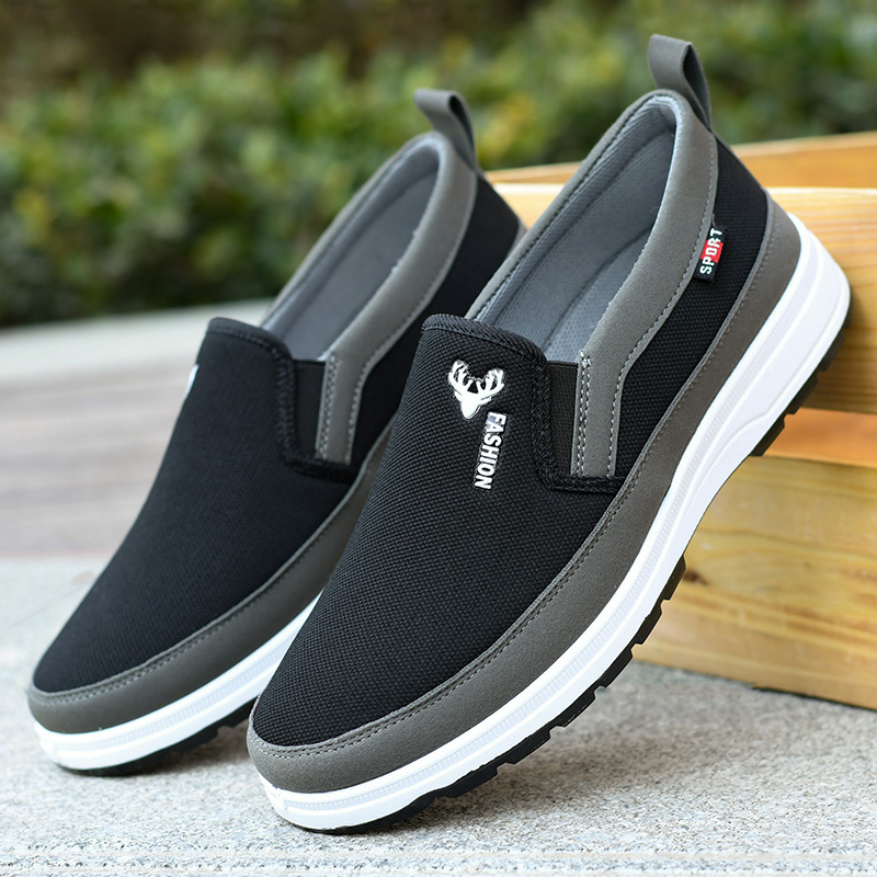 Old Beijing cloth shoes men's non-slip breathable men's wear-resistant work soft bottom comfortable dad casual Sports men's shoes