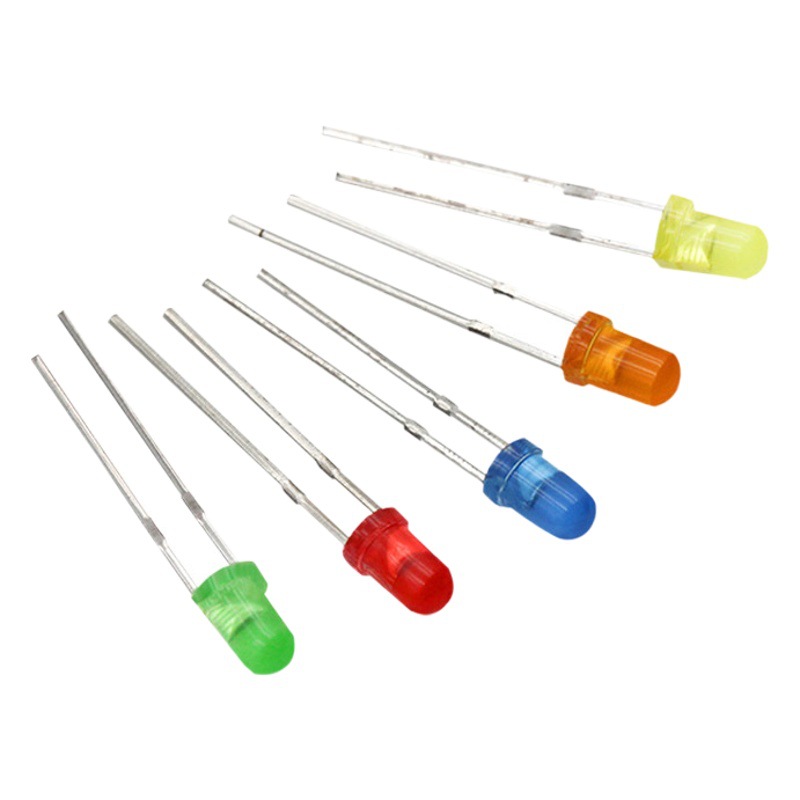 F3/3mm red red round head with short legs long legs green light yellow light orange blue light LED lamp beads